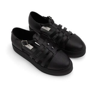 Matt & Nat Black Flats Sleek Design